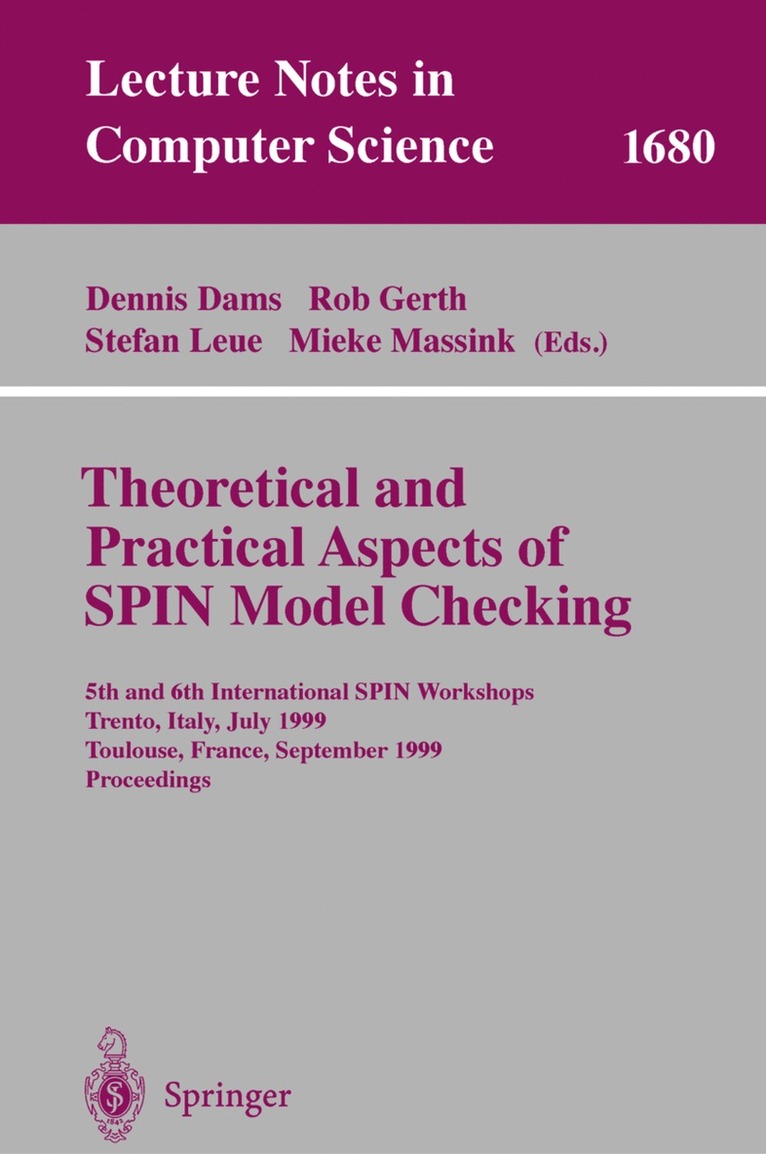 Dennis Dams, Robert Gerth, Stefan Leue, Mieke Massinek - Theoretical and Practical Aspects of SPIN Model Checking, Häftad