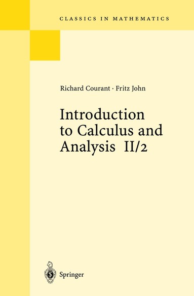Richard Courant, Fritz John - Introduction to Calculus and Analysis II/2, Häftad