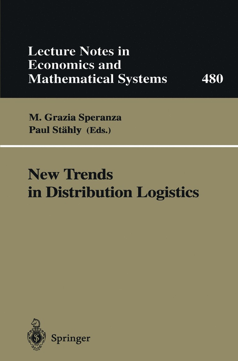 M. Grazia Speranza, Paul Stähly - New Trends in Distribution Logistics, Häftad