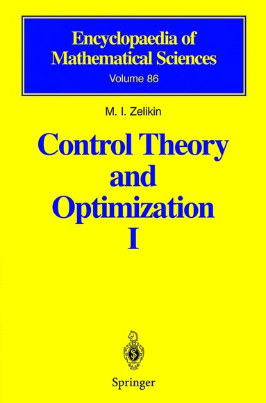 bokomslag Control Theory and Optimization I