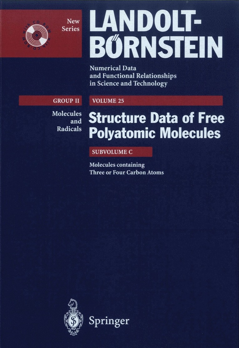 K. Kuchitsu - Molecules containing Three or Four Carbon Atoms, Inbunden