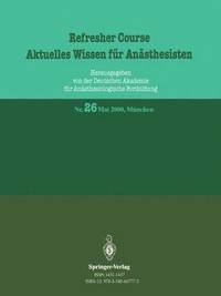 bokomslag Refresher Course Aktuelles Wissen fr Ansthesisten