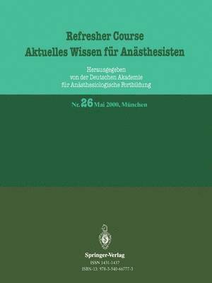 Refresher Course Aktuelles Wissen fr Ansthesisten 1