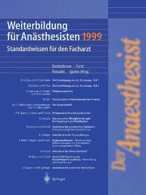 bokomslag Weiterbildung fr Ansthesisten 1999