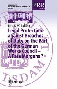 bokomslag Legal Protection against Breaches of Duty on the Part of the German Works Council  A Fata Morgana?