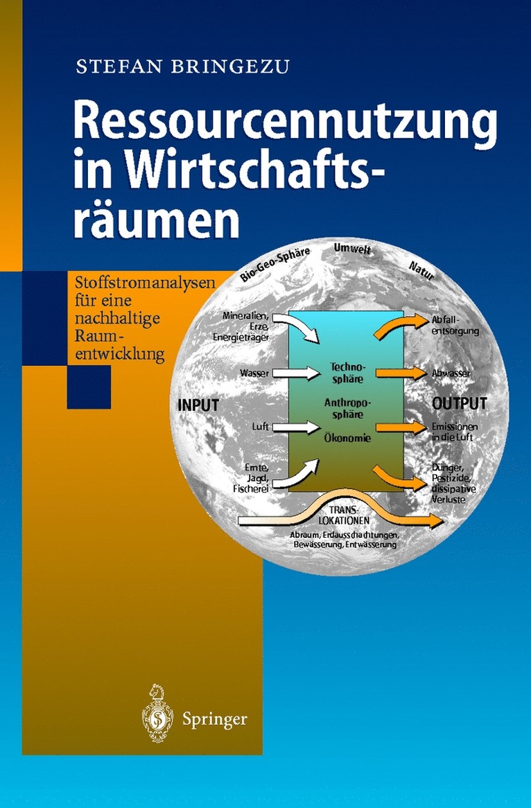 Stefan Bringezu - Ressourcennutzung in Wirtschaftsräumen, Inbunden