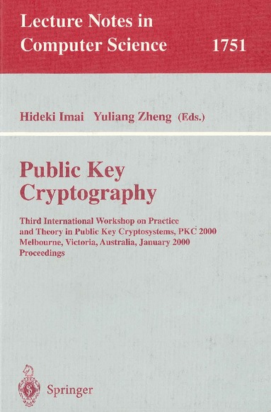 Hideki Imai, Yuliang Zheng - Public Key Cryptography, Häftad