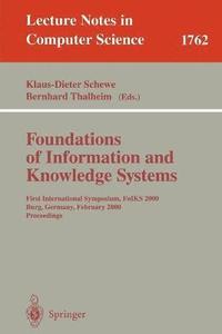 bokomslag Foundations of Information and Knowledge Systems