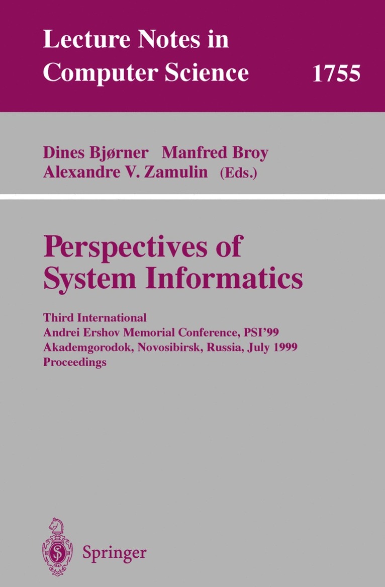 Perspectives of System Informatics 1