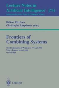 bokomslag Frontiers of Combining Systems