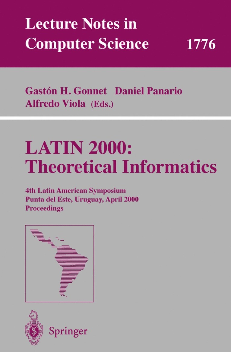 LATIN 2000: Theoretical Informatics 1