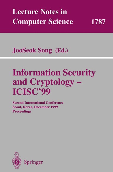 bokomslag Information Security and Cryptology - ICISC'99