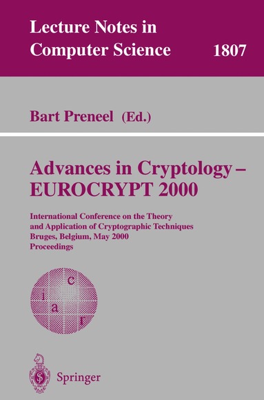 bokomslag Advances in Cryptology  EUROCRYPT 2000