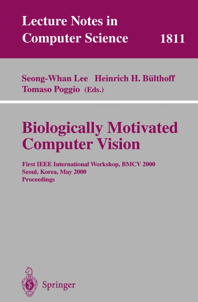 Seong-Whang Lee, Heinrich H. Bülthoff, Tomaso Poggio - Biologically Motivated Computer Vision, Häftad