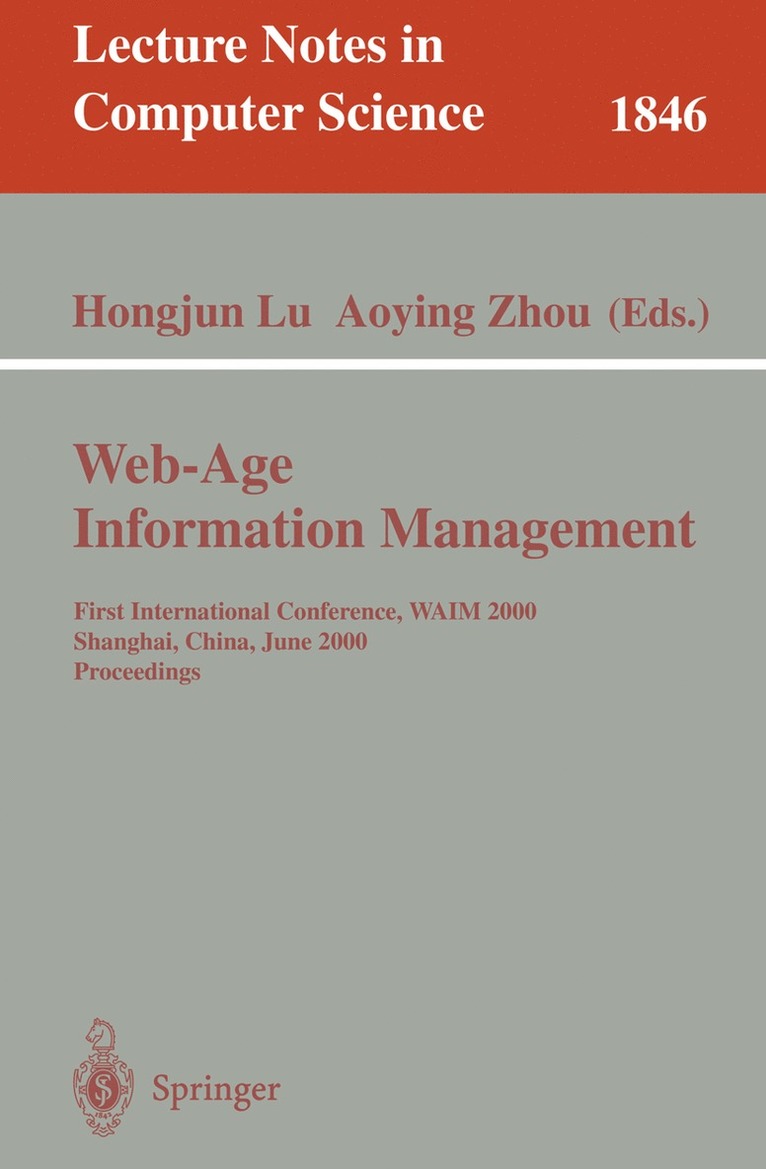 Hongjun Lu, Aoying Zhou - Web-Age Information Management, Häftad
