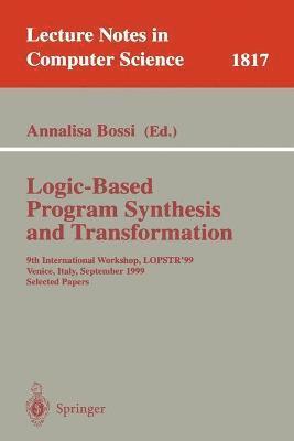 bokomslag Logic-Based Program Synthesis and Transformation