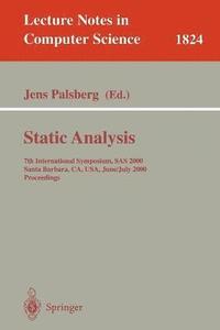 bokomslag Static Analysis