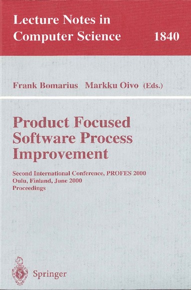 bokomslag Product Focused Software Process Improvement