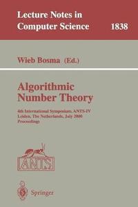 bokomslag Algorithmic Number Theory