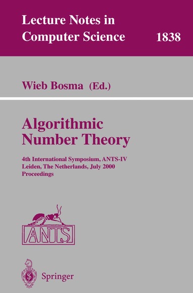 Wieb Bosma - Algorithmic Number Theory, Häftad