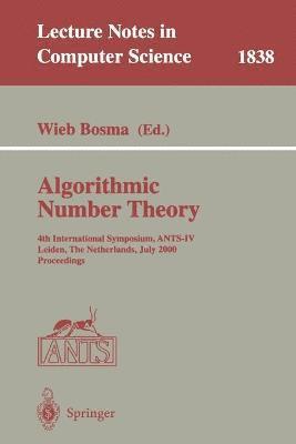 bokomslag Algorithmic Number Theory
