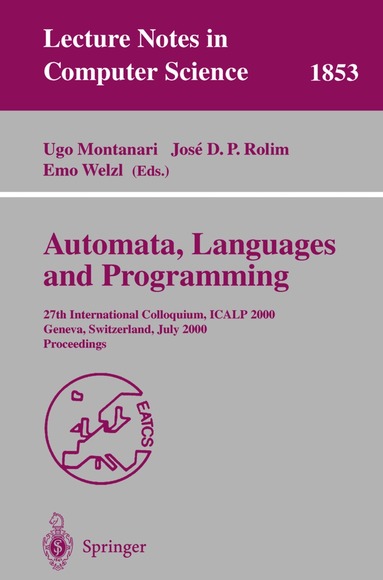 Ugo Montanari, Jose D.P. Rolim, Emo Welzl - Automata, Languages and Programming, Häftad