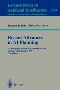 bokomslag Recent Advances in AI Planning