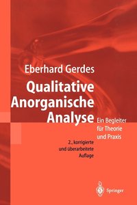 bokomslag Qualitative Anorganische Analyse