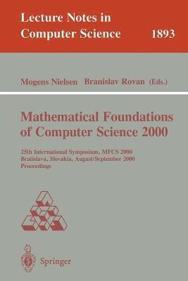 bokomslag Mathematical Foundations of Computer Science 2000
