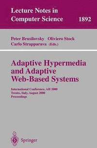 bokomslag Adaptive Hypermedia and Adaptive Web-Based Systems