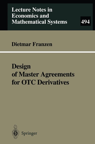 Dietmar Franzen - Design of Master Agreements for OTC Derivatives, Häftad