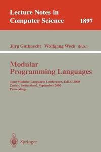 bokomslag Modular Programming Languages