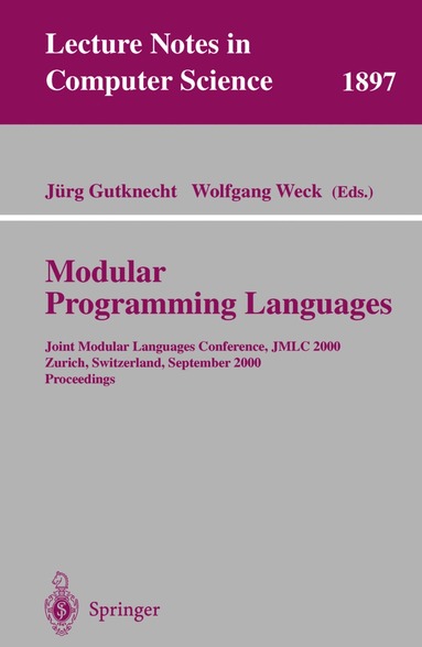 bokomslag Modular Programming Languages