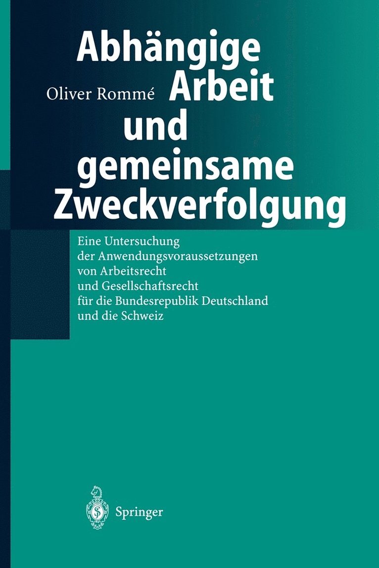 Abhngige Arbeit und gemeinsame Zweckverfolgung 1