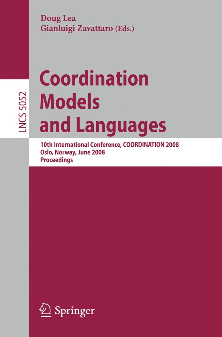 Coordination Models and Languages 1