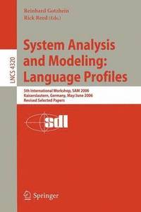 bokomslag System Analysis and Modeling: Language Profiles