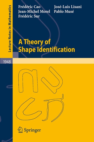 Frédéric Cao, José-Luis Lisani, Jean-Michel Morel, Pablo Musé, Frédéric Sur - Theory of Shape Identification, Häftad