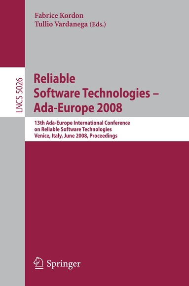 Fabrice Kordon, Tullio Vardanega - Reliable Software Technologies - Ada-Europe 2008, Häftad
