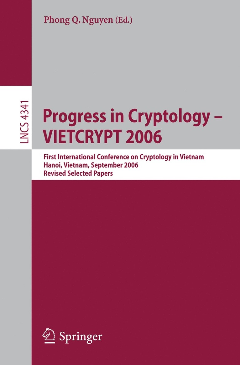 Phong Q. Nguyen - Progress in Cryptology - VIETCRYPT 2006, Häftad