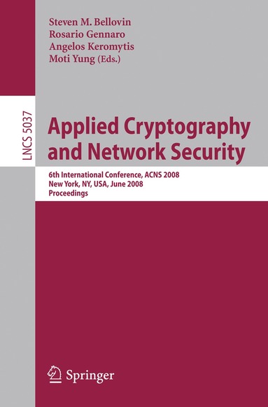 Steven M. Bellovin, Rosario Gennaro, Angelos D. Keromytis, Moti Yung - Applied Cryptography and Network Security, Häftad