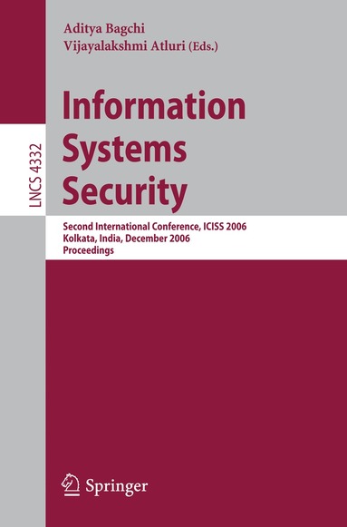 Aditya Bagchi, Vijayalakshmi Atluri - Information Systems Security, Häftad