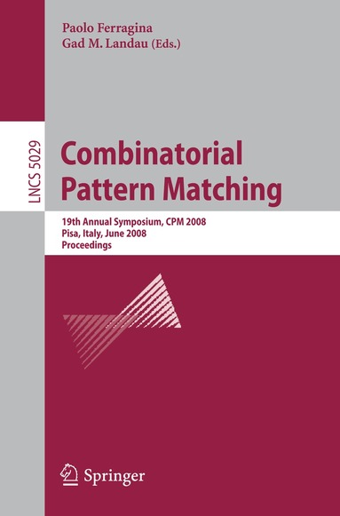 Paolo Ferragina, Gad M. Landau - Combinatorial Pattern Matching, Häftad