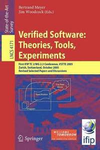bokomslag Verified Software: Theories, Tools, Experiments