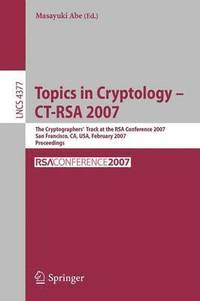 bokomslag Topics in Cryptology - CT-RSA 2007