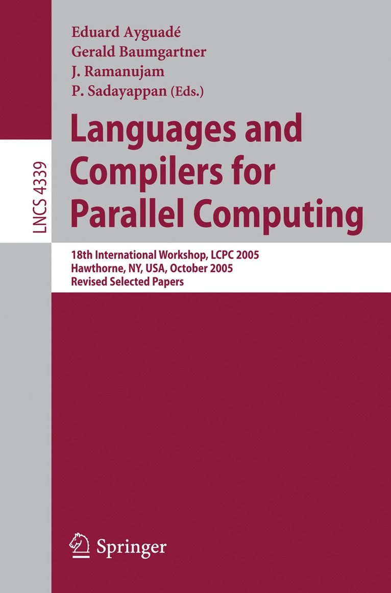 Languages and Compilers for Parallel Computing 1