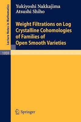 Weight Filtrations on Log Crystalline Cohomologies of Families of Open Smooth Varieties