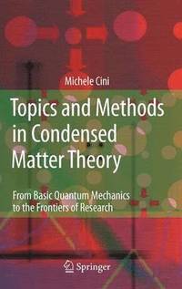 bokomslag Topics and Methods in Condensed Matter Theory