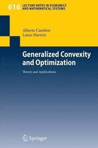 bokomslag Generalized Convexity and Optimization