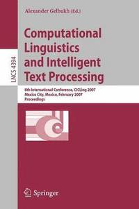 bokomslag Computational Linguistics and Intelligent Text Processing