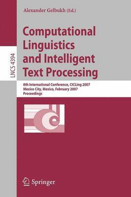 Computational Linguistics and Intelligent Text Processing 1